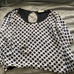 Polka dot crop top